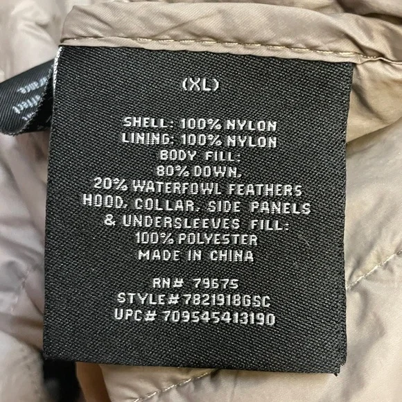 London Fog Women’s XL Light Gray Quilted Jacket. - Picture 6 of 13